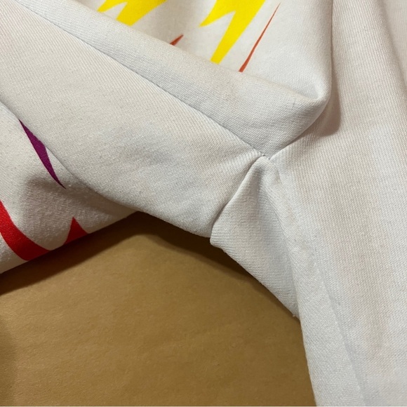 Aviator Nation | Bolt Gradient Sweatpants White Rainbow Jogger Pants Size XS - Picture 9 of 16